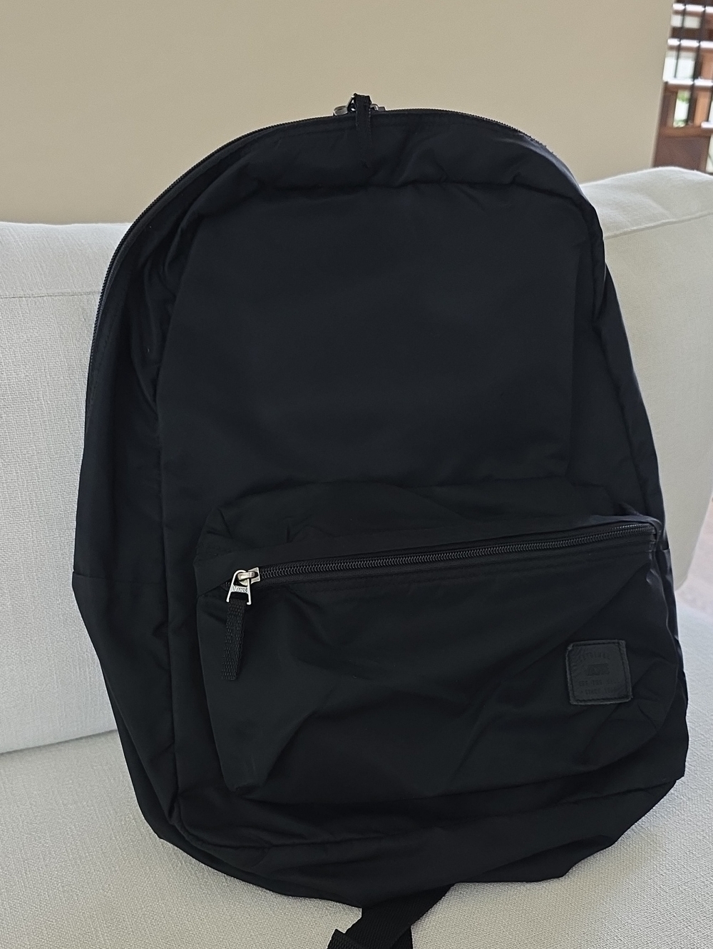 EUC Vans all-black backpack